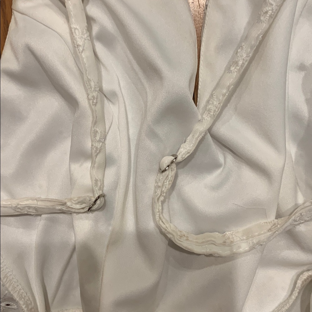 Windsor White Ruffled Dress - Picture 8 of 11